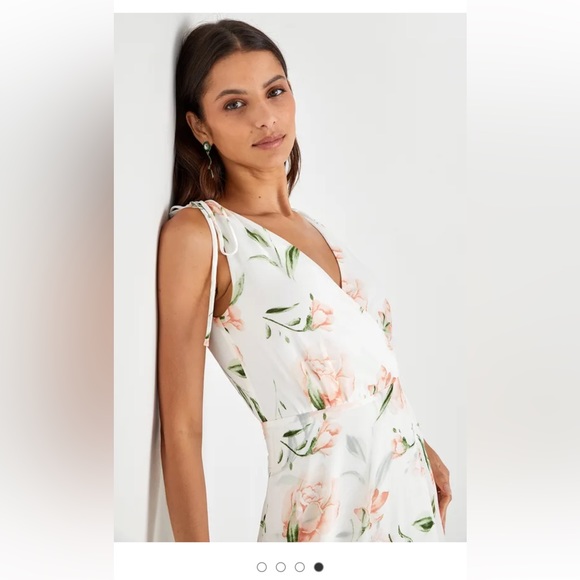 Lulus Romantic Possibilities White Floral Print Maxi Dress - Picture 4 of 9